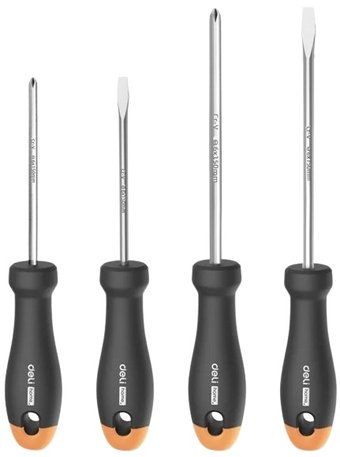 Набор отверток Deli HT1004C (4 предмета) - 1/1