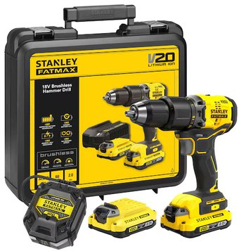 Дрель-шуруповерт Stanley SFMCD715D2K (с 2-мя АКБ, кейс) - 1/1