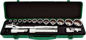 Набор трещотка с головками Toptul GCAD1604 16 предметов - 1/1