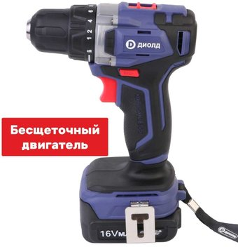 Дрель-шуруповерт ДИОЛД ДЭА-16Л-08 (с 2-мя АКБ, кейс) - 1/1