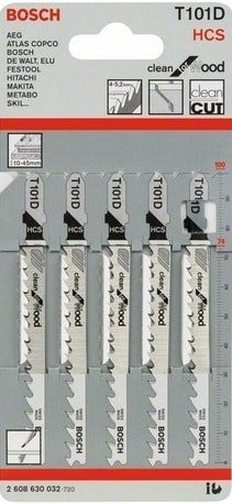 Набор пильных полотен Bosch 2608630032 (5 предметов) - 1/1