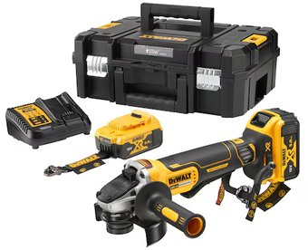 Угловая шлифмашина DeWalt DCG406P2LRT-QW (с 2-мя АКБ, кейс) - 1/1