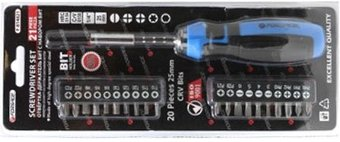 Набор отвертка с битами FORSAGE F-814821 (21 предмет) - 1/1