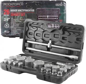 Набор трещотка с головками RockForce RF-68262-5 (26 предметов) - 1/1