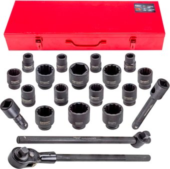 Набор трещотка с головками ForceKraft FK-6212-9MPB (21 предмет) - 1/1