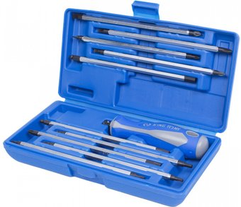 Набор отвертка с битами King Tony 32518MR (11 предметов) - 1/1