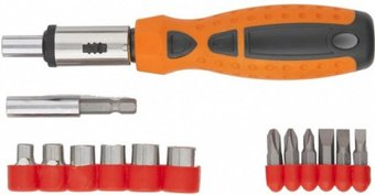 Набор отвертка с битами Sparta 115565 (15 предметов) - 1/1