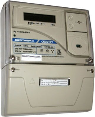Счетчик электроэнергии Энергомера CE301BY S31 146 JPQVZ (5-100)А (с PLC модемом) - 1/1