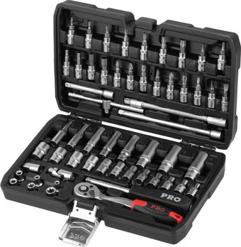 Набор трещотка с головками и битами PRO Startul Stuttgart PRO-056S (56 предметов) - 1/1