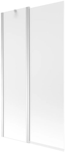 Стеклянная шторка для ванны Mexen Flip Chrome Matt 100 - 1/1