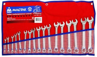 Набор ключей Мастак 0211-17P (17 предметов) - 1/1