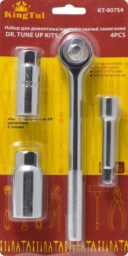 Набор трещотка с головками KingTul KT-807S4 (4 предмета) - 1/1
