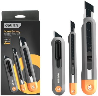 Нож строительный Deli HT4003C 3шт - 1/1