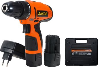 Дрель-шуруповерт Энкор ДША-2 12ЭР/10Л 50022 (с 2-мя АКБ 2 Ач, кейс) - 1/1