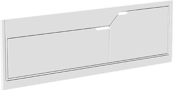 Фронтальный экран под ванну Belux Неаполь К1700 (белый глянцевый) - 1/1