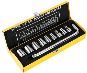 Набор трещотка с головками Deli DL2010T (10 предметов) - 1/1