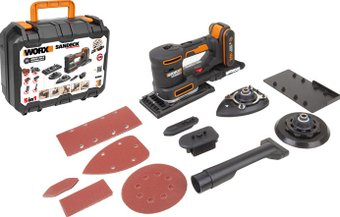 Виброшлифмашина Worx WX820 (с АКБ, кейс) - 1/1