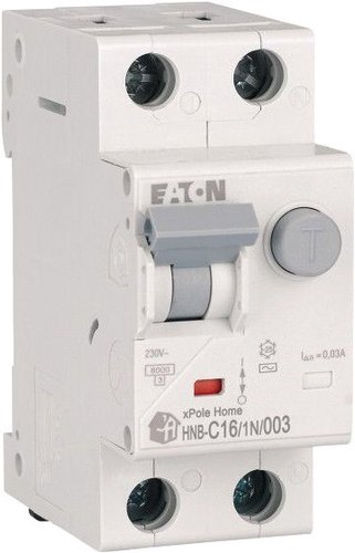 Дифференциальный автомат Eaton HNB-C161N003 1P+N 16А С 6кА 30мА АС 2М 195127 - 1/1