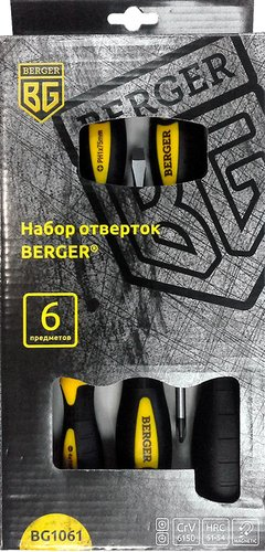 Набор отверток Berger BG1061 (6 предметов) - 1/1