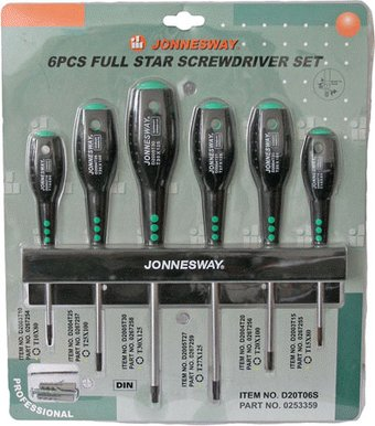 Набор отверток Jonnesway D20T06S (6 предметов) - 1/1
