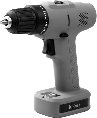 Дрель-шуруповерт Kolner KCD 12/2BL Graphite (с 1-им АКБ, оснастка, кейс) - 1/1