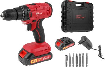 Дрель-шуруповерт Wortex LX BD 1820 Li 0329076 (с 2-мя АКБ, кейс) - 1/1