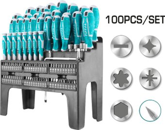 Набор отверток Total THT2506100 (100 предметов) - 1/1