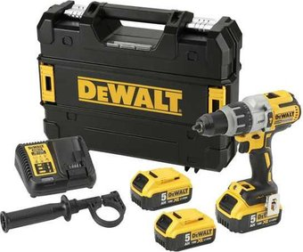 Ударная дрель-шуруповерт DeWalt DCD996P3 (с 3-мя АКБ 5 Ач, кейс) - 1/1
