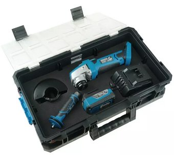 Угловая шлифмашина Dedra N0303G02 (с 1-им АКБ, кейс) - 1/1