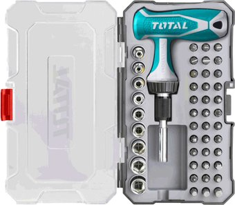 Набор отвертка с битами и головками Total TACSD30476 (47 предметов) - 1/1