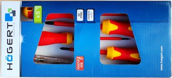 Набор отверток Hoegert Technik HT1S994 (5 предметов) - 1/1