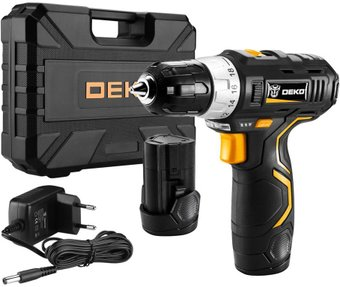 Дрель-шуруповерт Deko GCD12DU3 SET 3 063-4097 (с 2-мя АКБ, кейс, набор оснастки) - 1/1