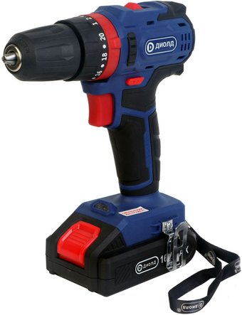 Ударная дрель-шуруповерт ДИОЛД ДЭА-16ЛИ-02У 10022153 (с 2-мя АКБ, кейс) - 1/1
