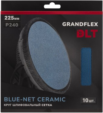 Набор шлифкругов DLT GrandFlex BLUE-NET Ceramic P240 225мм (10 шт) - 1/1