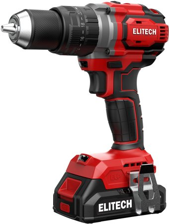Ударная дрель-шуруповерт ELITECH ДА 20УБЛ2 E2201.047.01 (с 2-мя АКБ, кейс) - 1/1