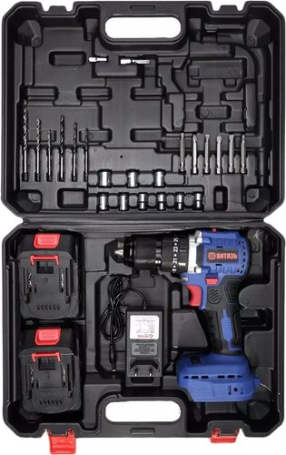 Ударная дрель-шуруповерт Витязь ДА-1020-У13М 18012027 (с 2-мя АКБ, кейс, набор оснастки) - 1/1