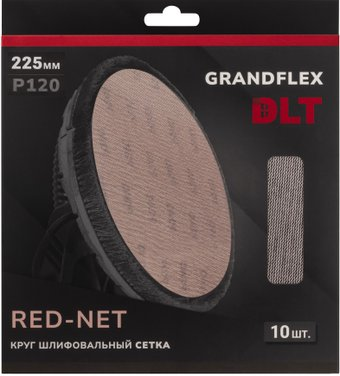 Набор шлифкругов DLT GrandFlex RED-NET P120 225мм (10 шт) - 1/1